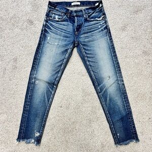 Moussy Vintage Distressed Blue Denim Jeans size 25